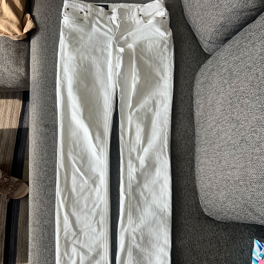 J Crew matchstick white jeans